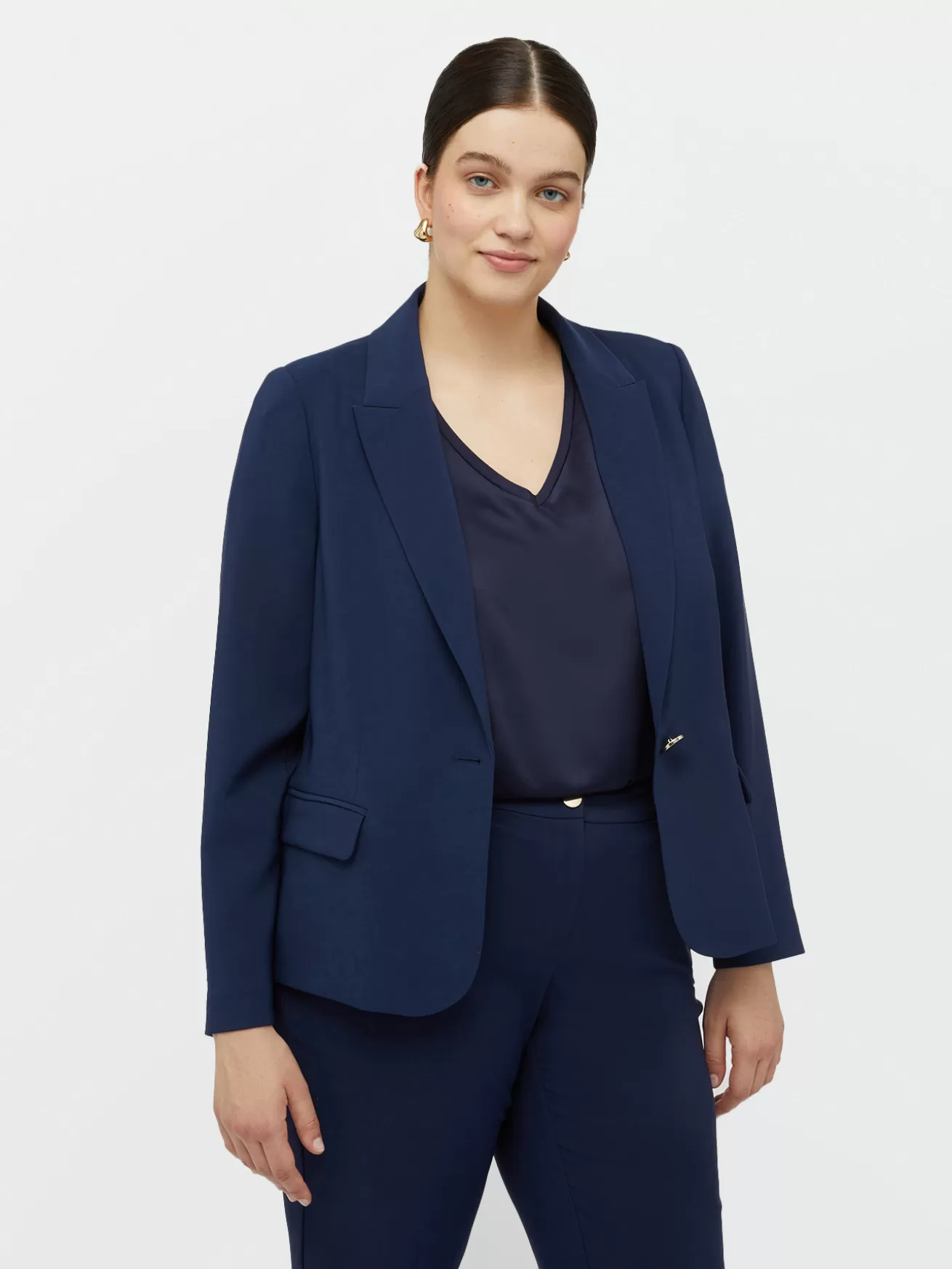 Discount Fiorella Rubino Blazer In Tessuto Crêpe Blu