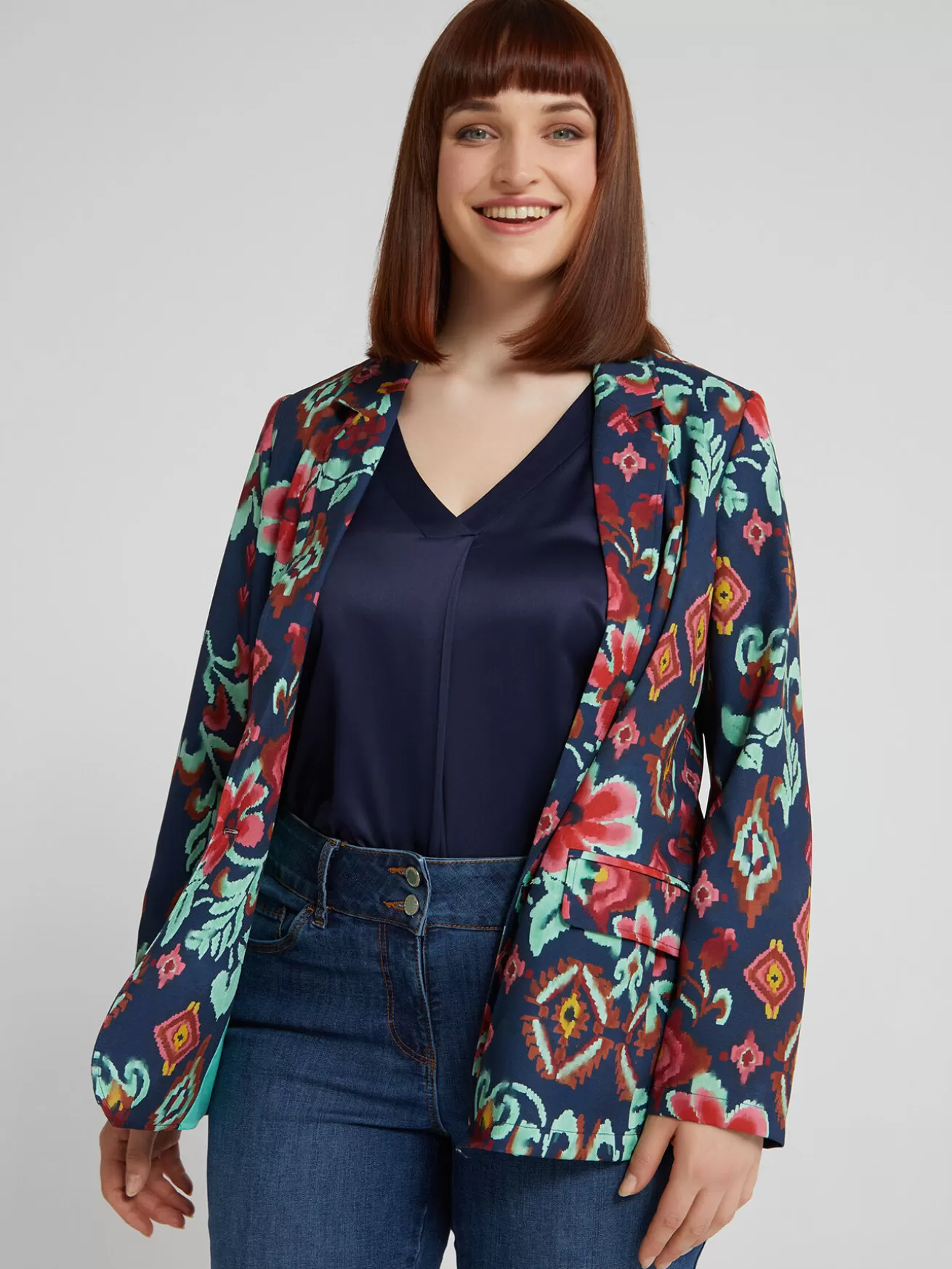 Online Fiorella Rubino Blazer Stampato Blu
