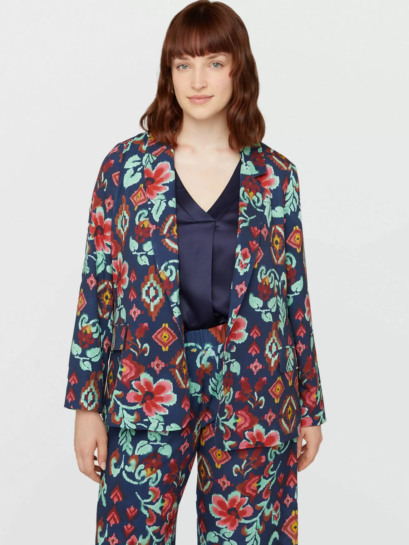 Online Fiorella Rubino Blazer Stampato Blu