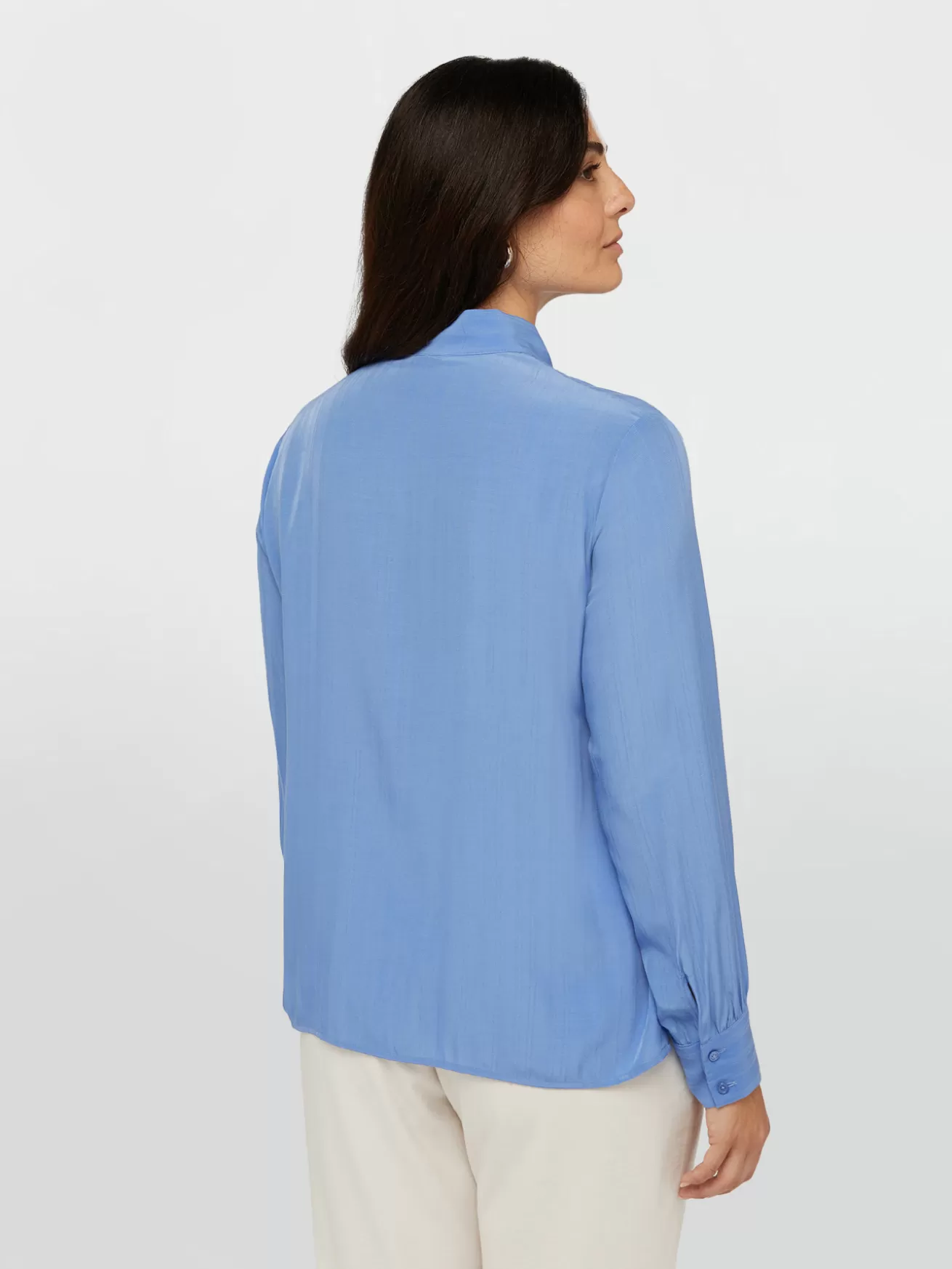 Cheap Fiorella Rubino Camicia Con Dettagli Luminosi E Fusciacca Azzurro