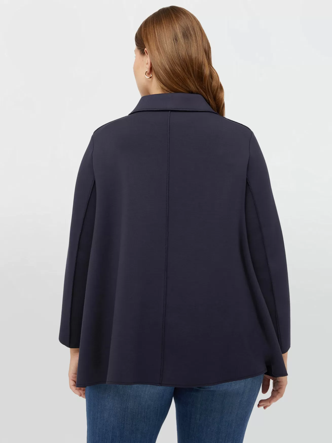 Hot Fiorella Rubino Cappotto Leggero In Scuba Blu