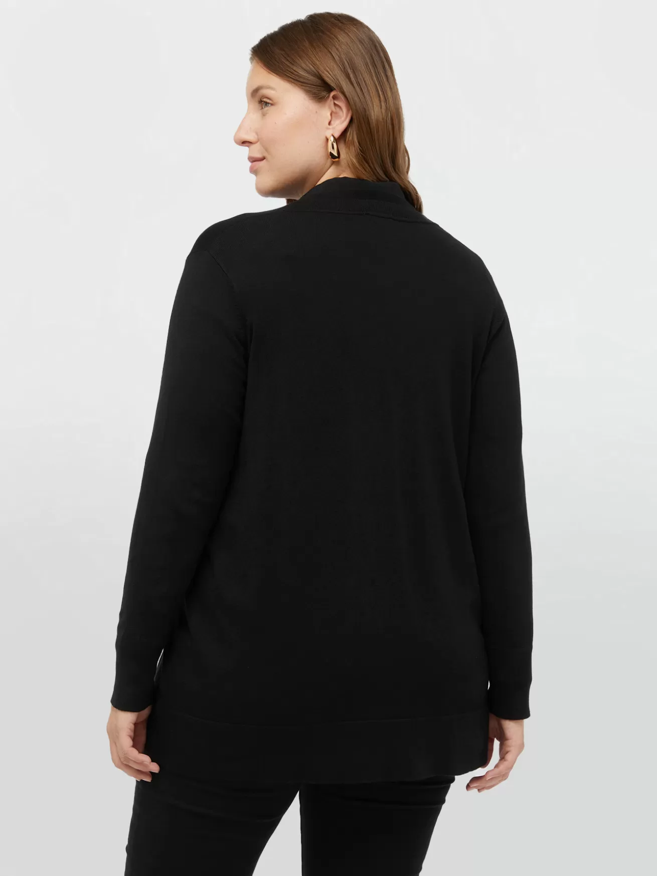 Fashion Fiorella Rubino Cardigan In Viscosa LENZING™ ECOVERO™ Nero