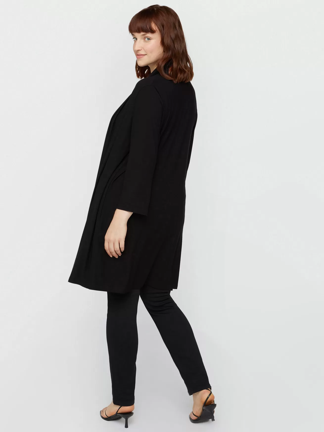 Hot Fiorella Rubino Cardigan Lungo Nero