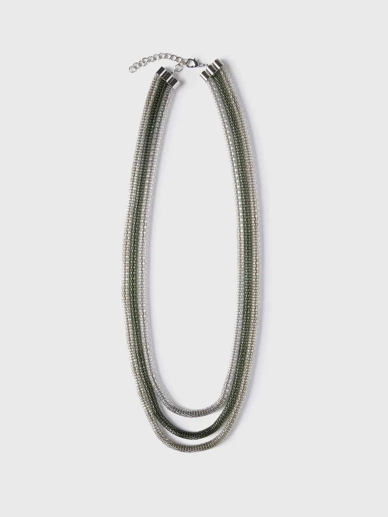 Shop Fiorella Rubino Collana Tubolare In Metallo Grigio