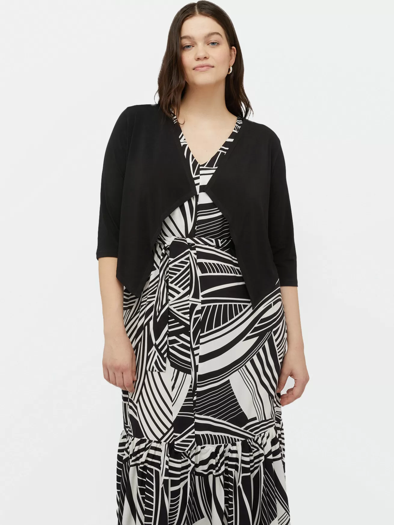 Store Fiorella Rubino Copri Spalle In Jersey Nero