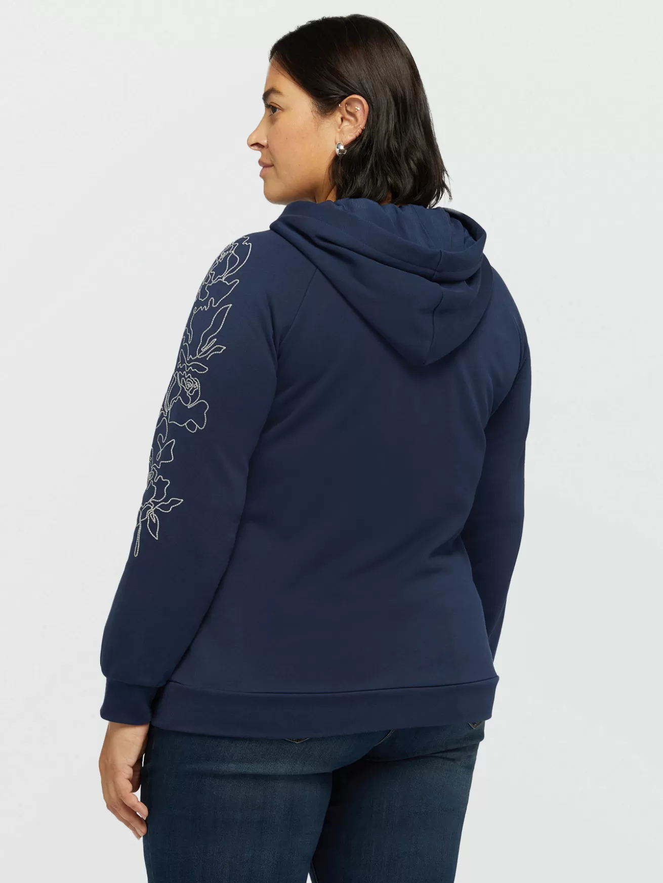 Shop Fiorella Rubino Felpa Con Ricamo Floreale Blu