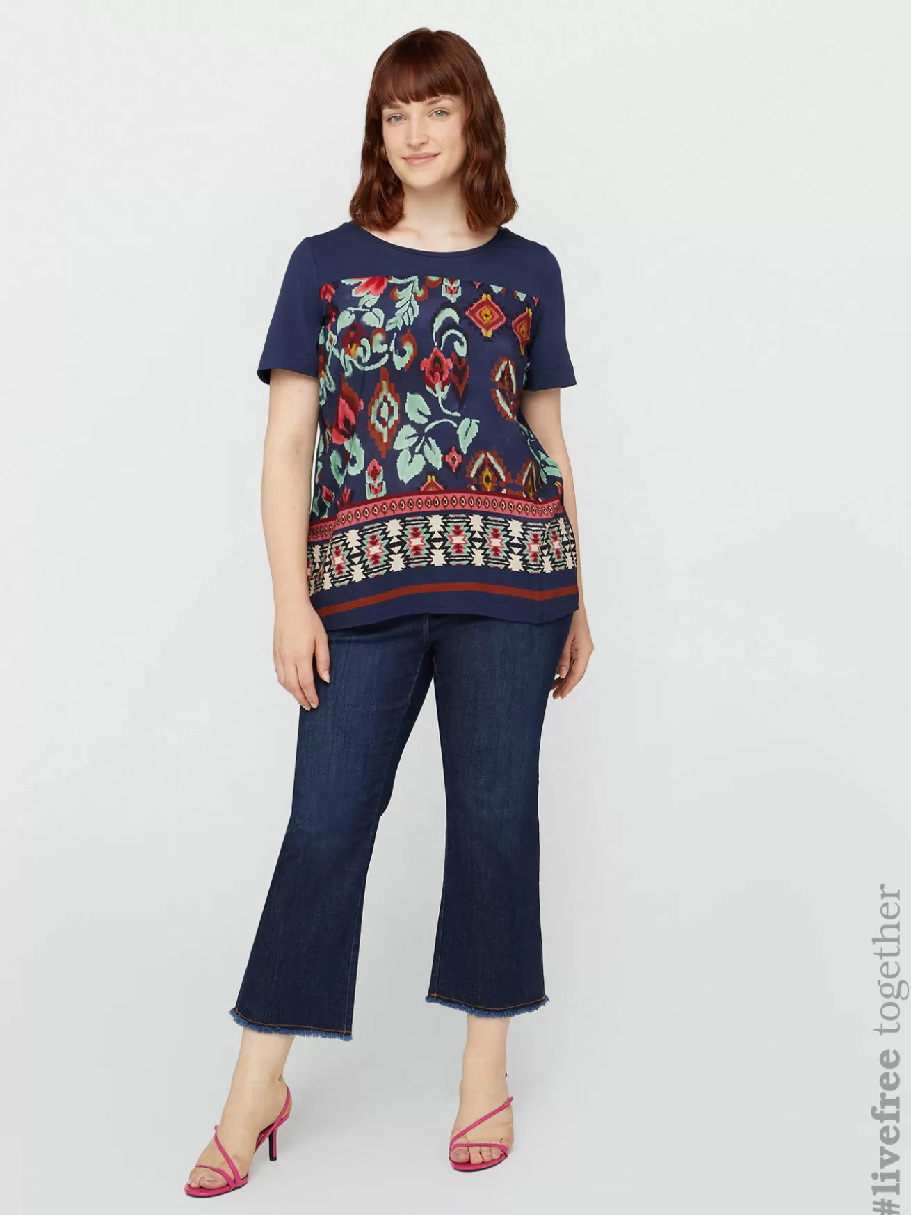 Hot Fiorella Rubino Jeans Kick Flare Dark Blu