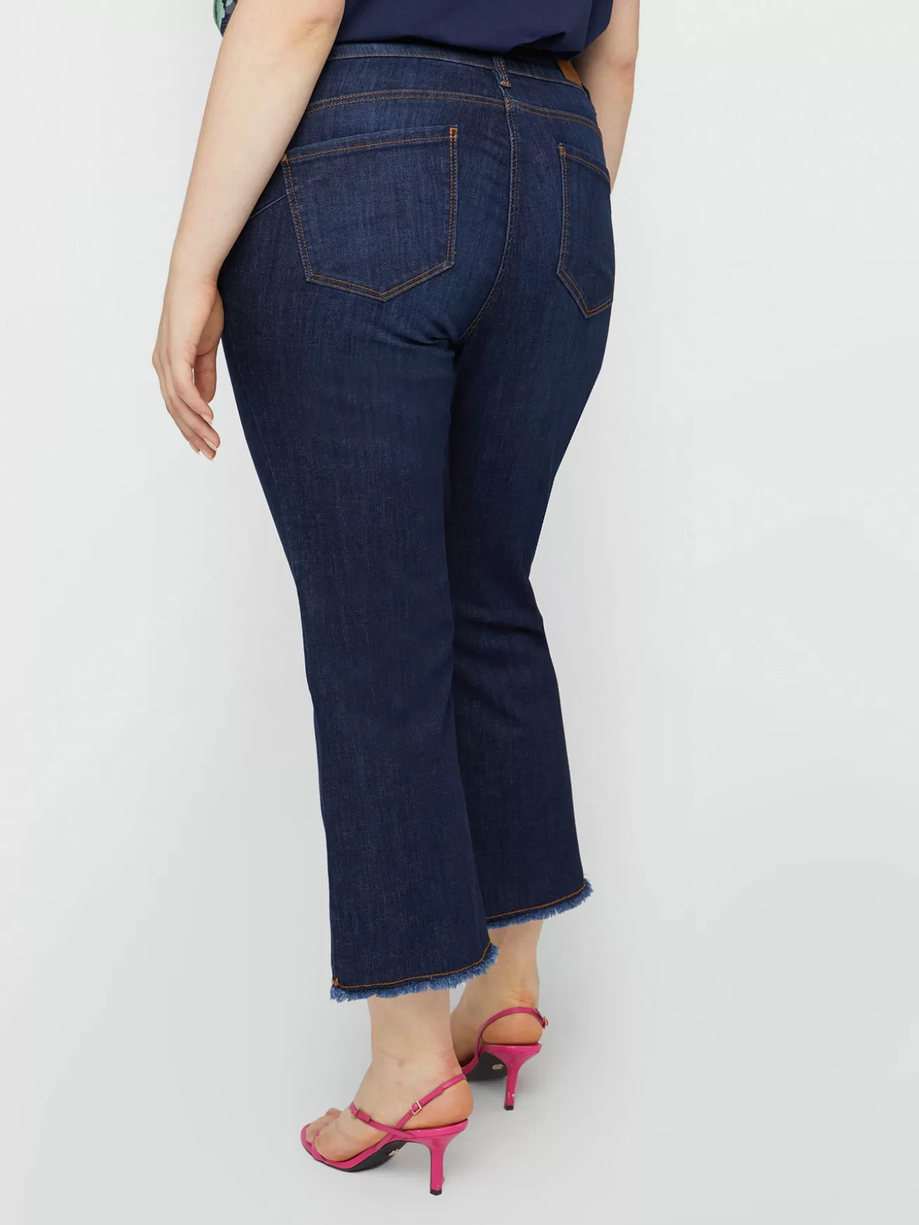 Hot Fiorella Rubino Jeans Kick Flare Dark Blu