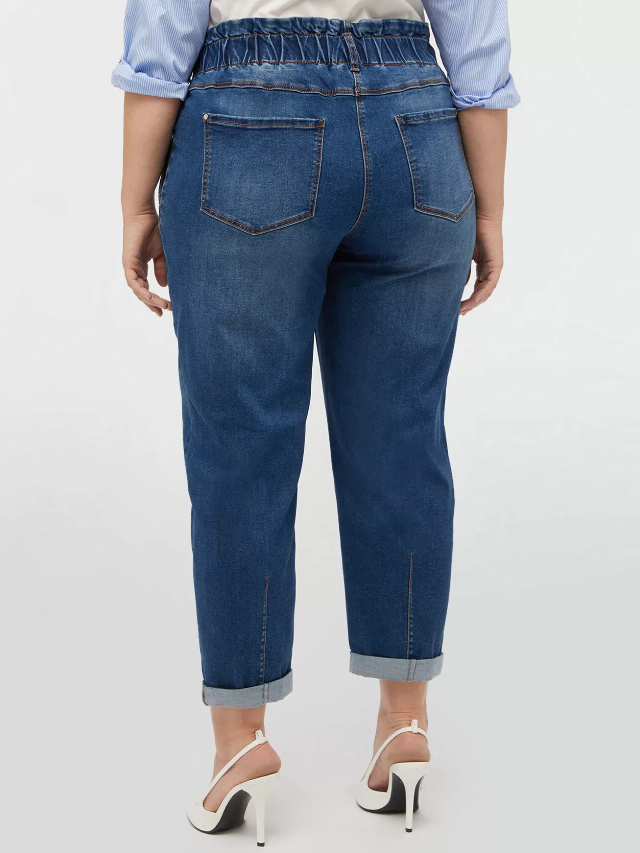 Online Fiorella Rubino Jeans Modello Balloon Blu