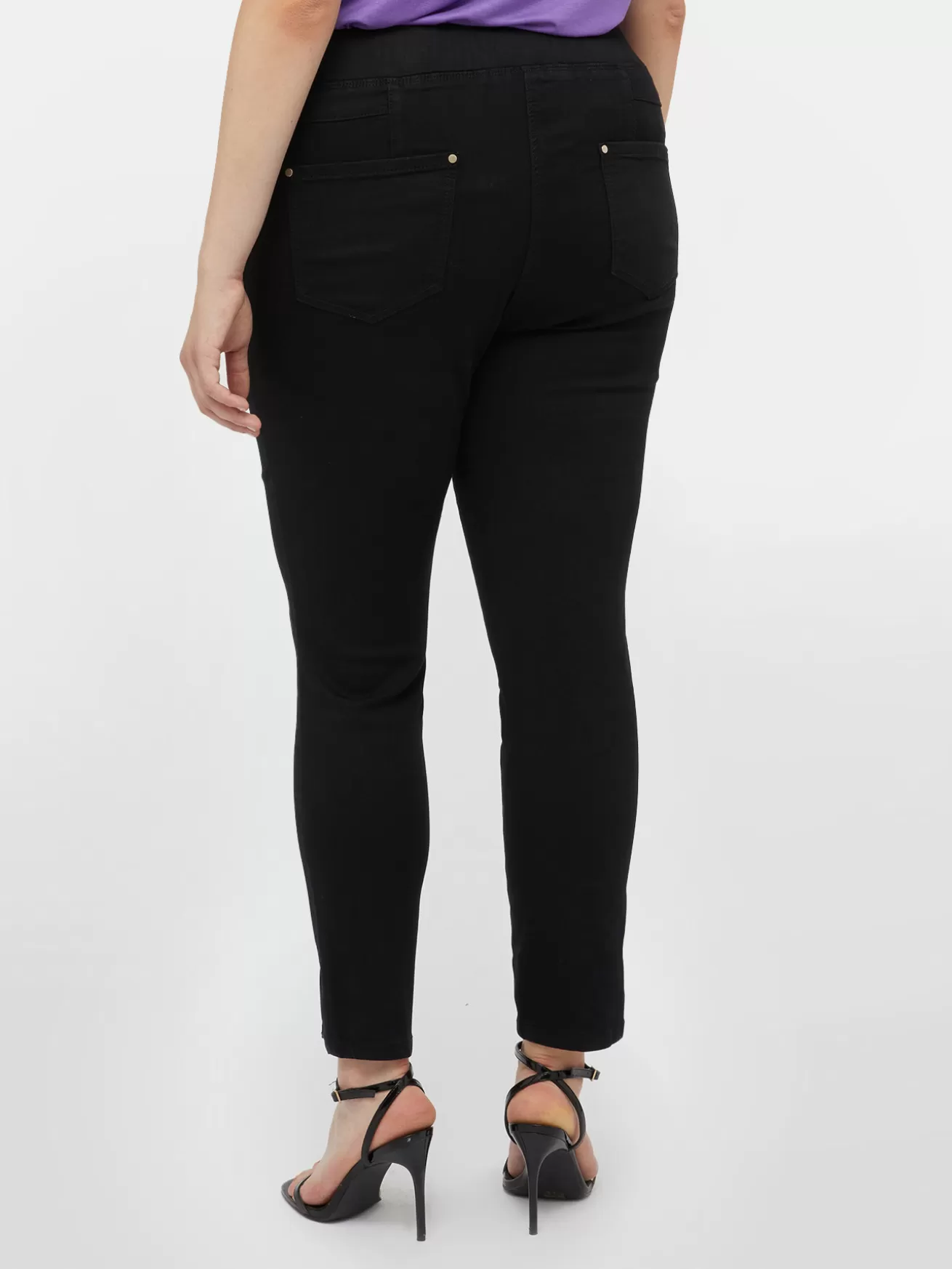 Outlet Fiorella Rubino Jeggings Con Spacchetto Nero