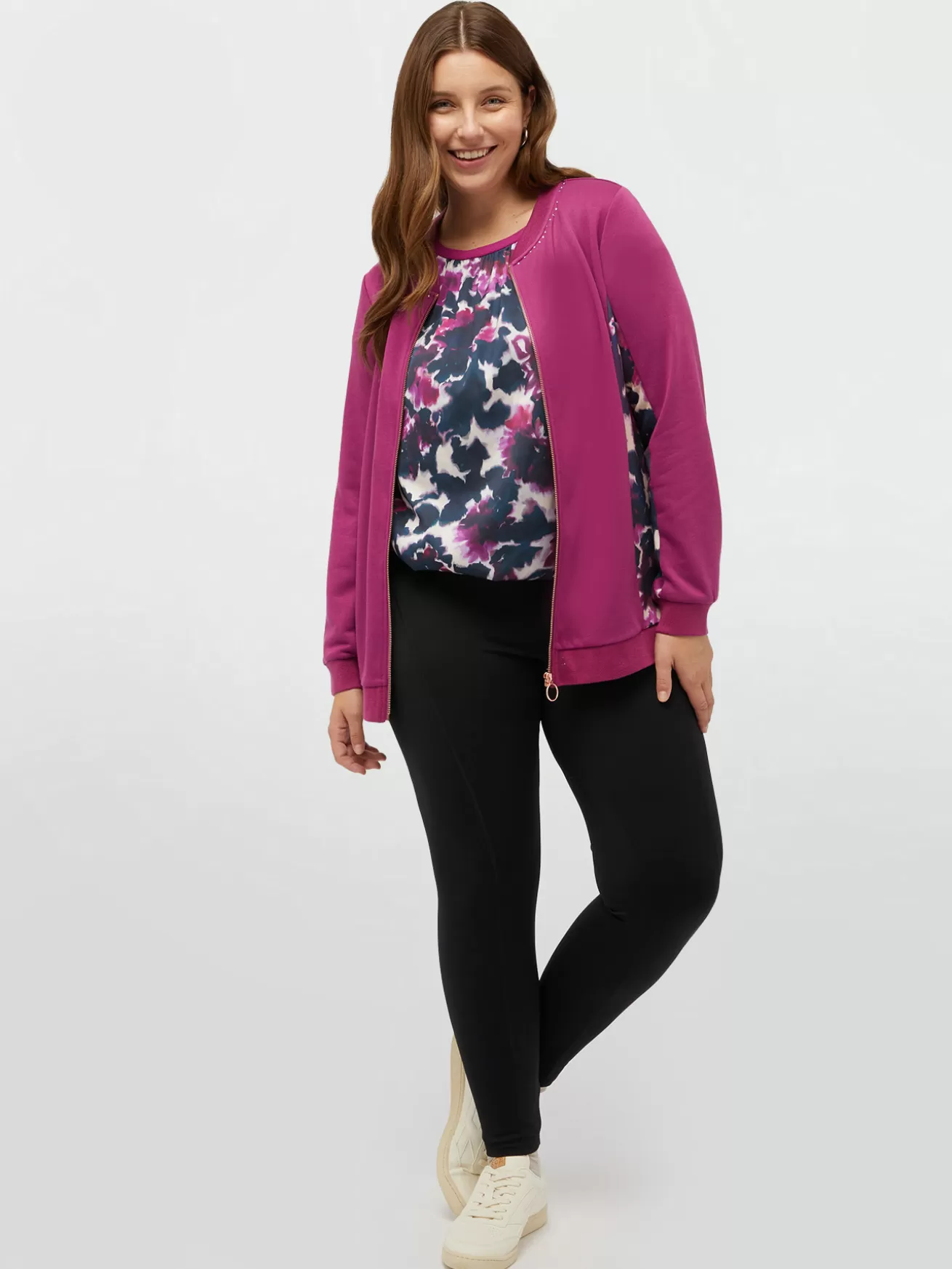 Hot Fiorella Rubino Leggings Con Bordo In Vita Stampato Nero