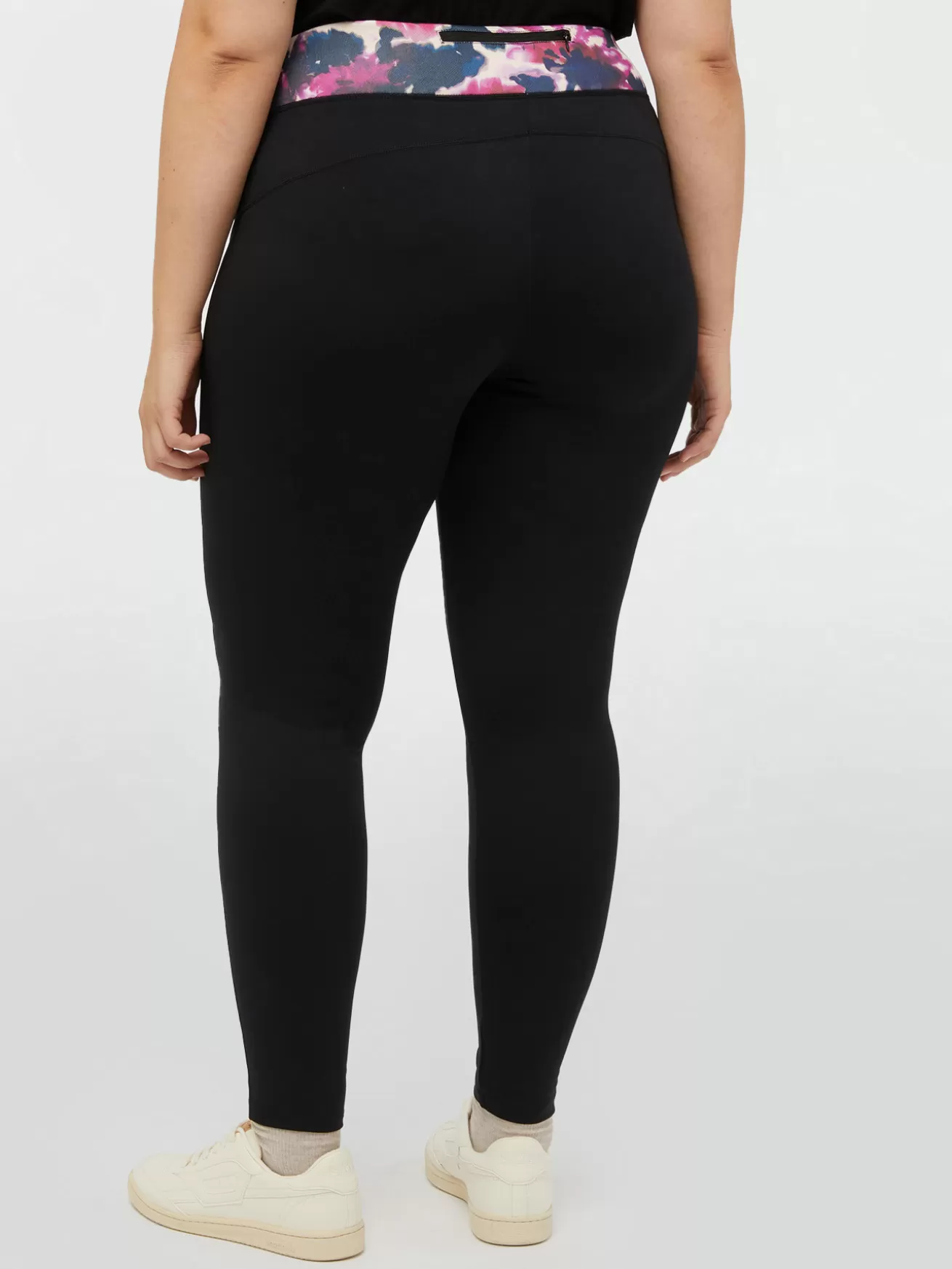 Hot Fiorella Rubino Leggings Con Bordo In Vita Stampato Nero