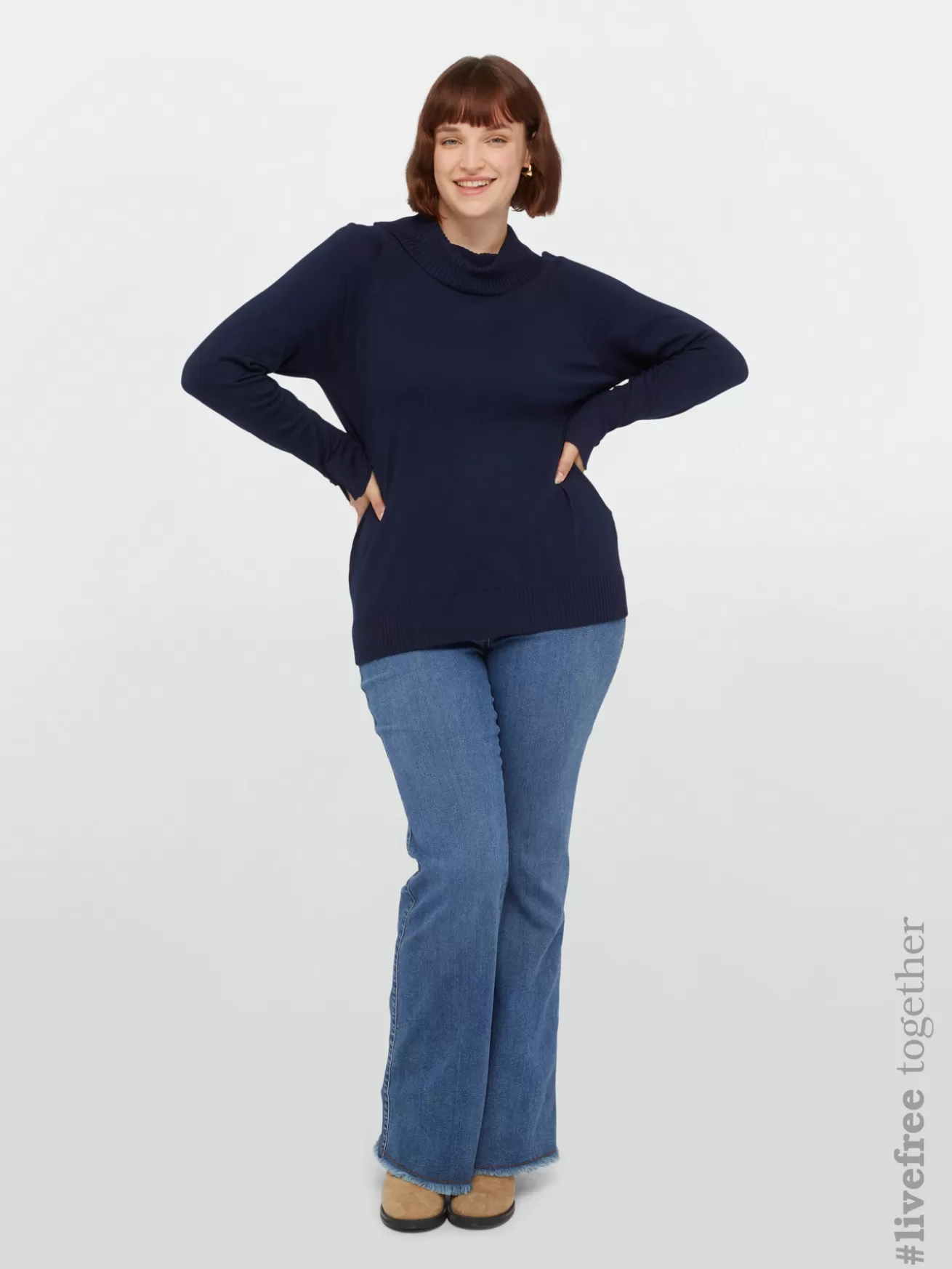 Cheap Fiorella Rubino Maglia A Lupetto In Viscosa LENZING™ ECOVERO™ Blu