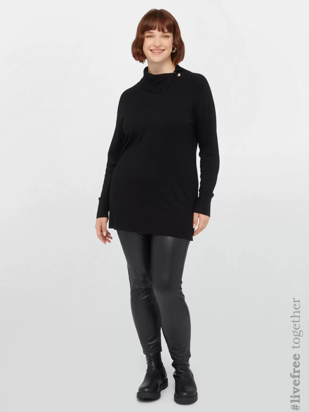 Cheap Fiorella Rubino Maglia Con Bottoni In Viscosa LENZING™ ECOVERO™ Nero