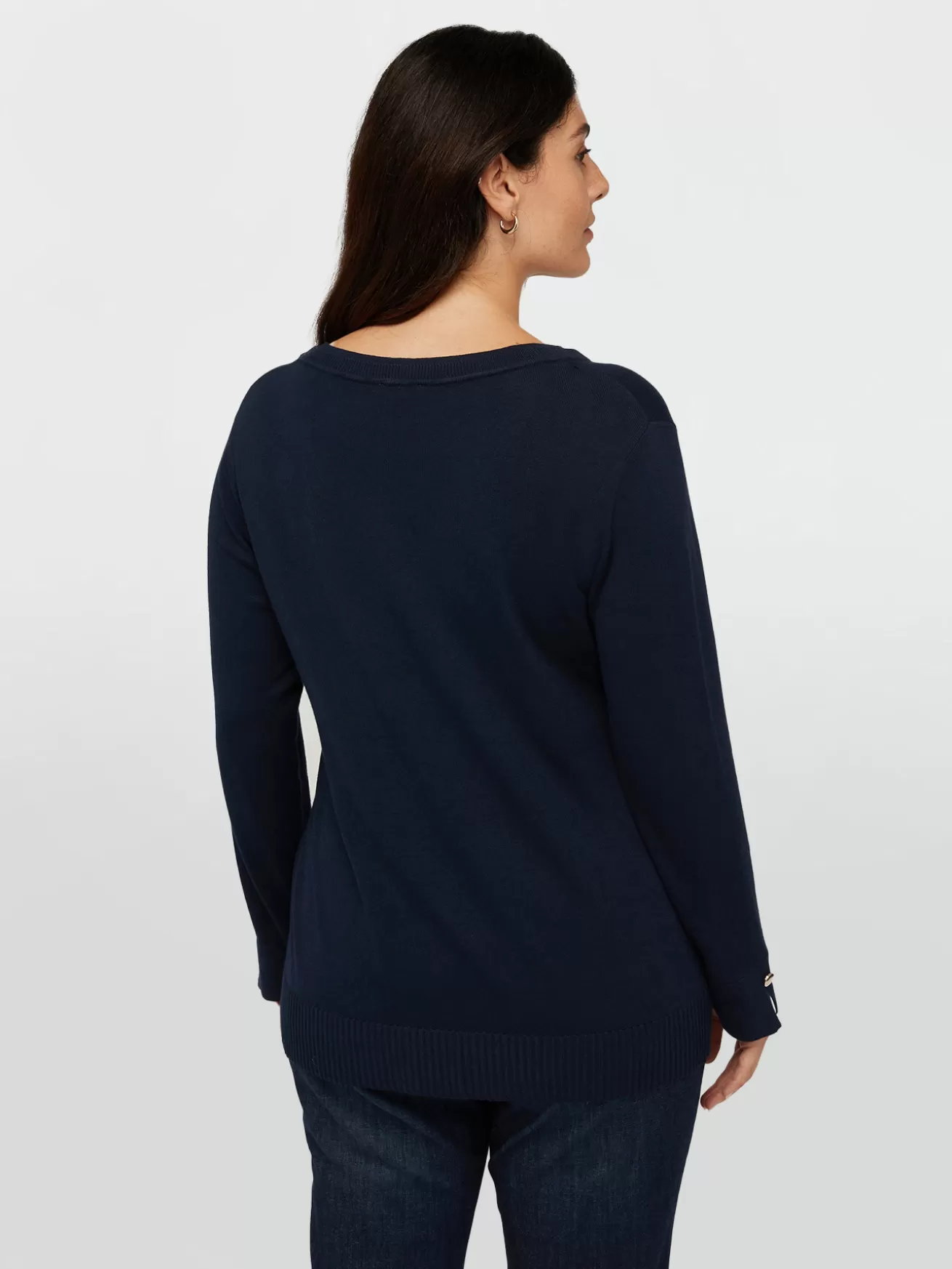 Flash Sale Fiorella Rubino Maglia Con Scollo V In Viscosa LENZING™ ECOVERO™ Blu