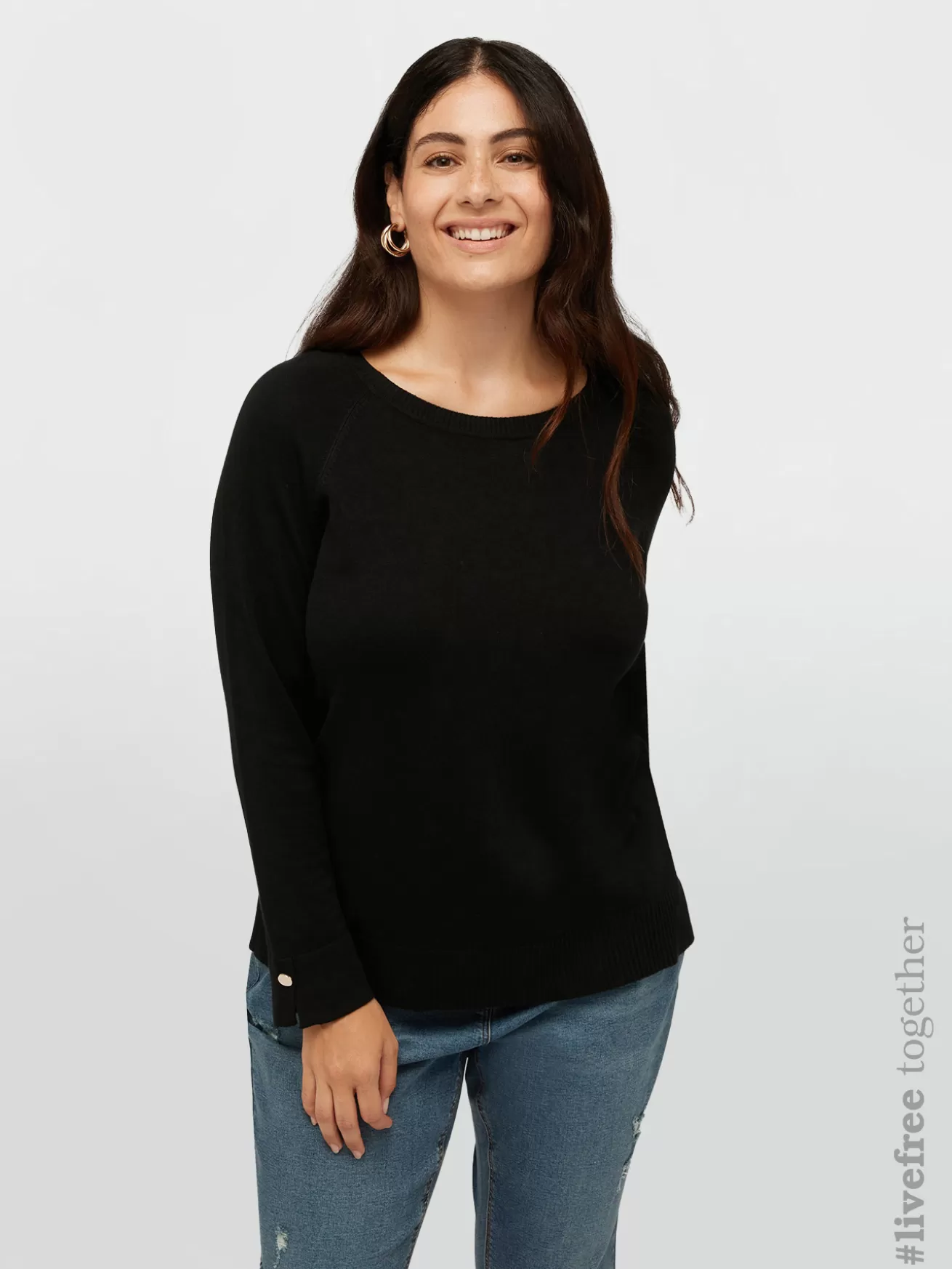 Hot Fiorella Rubino Maglia In Viscosa LENZING™ ECOVERO™ Nero