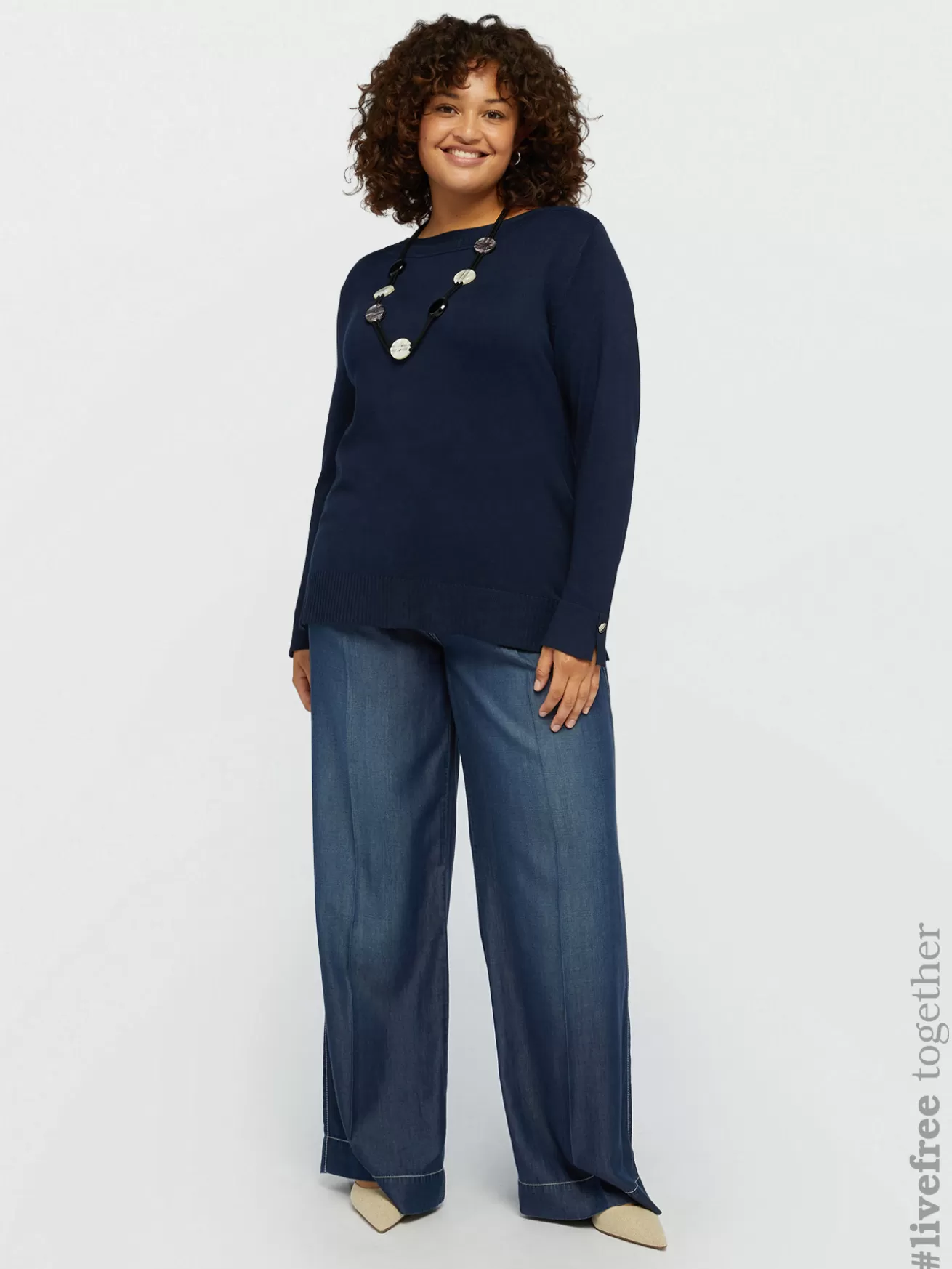 Flash Sale Fiorella Rubino Maglia In Viscosa LENZING™ ECOVERO™ Blu
