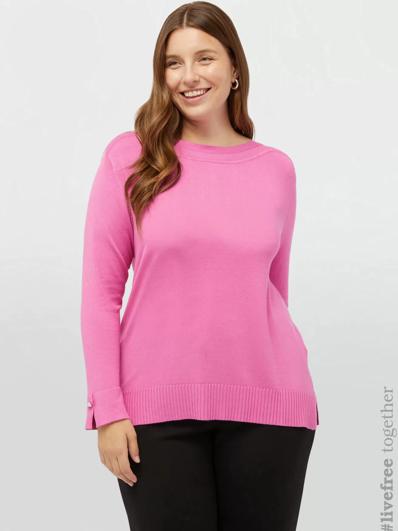 Sale Fiorella Rubino Maglia In Viscosa LENZING™ ECOVERO™ Fucsia