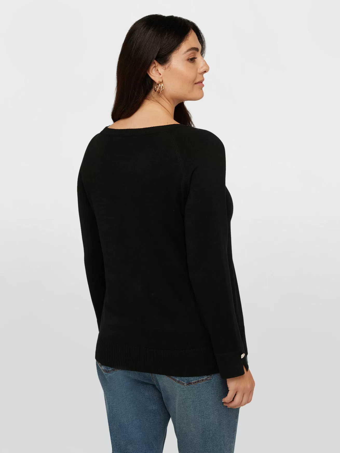 Hot Fiorella Rubino Maglia In Viscosa LENZING™ ECOVERO™ Nero