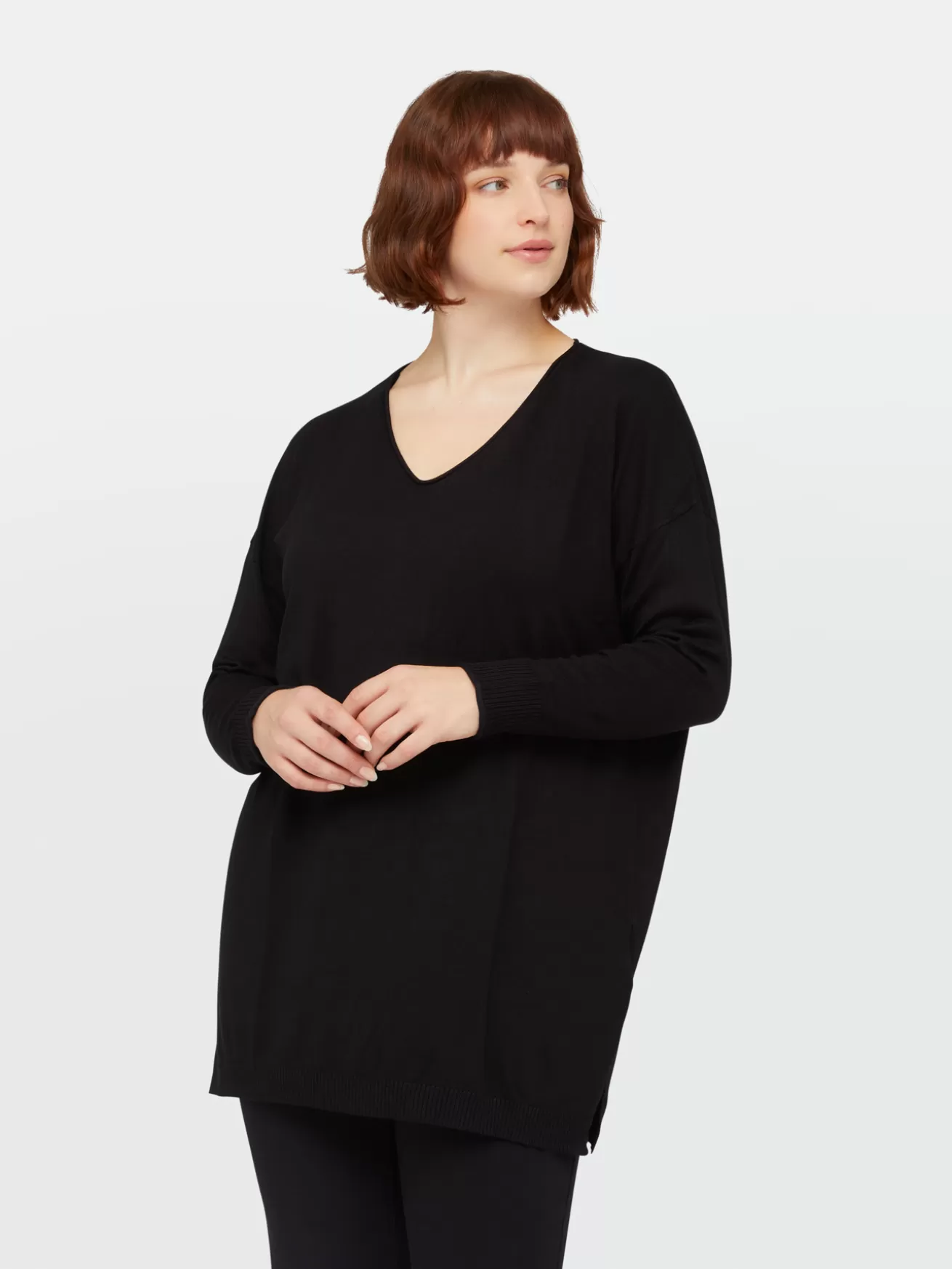Cheap Fiorella Rubino Maglia Lunga In Viscosa Nero