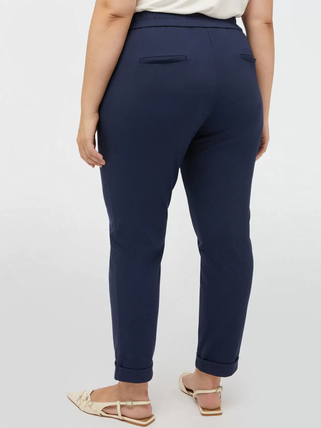 Clearance Fiorella Rubino Pantaloni Joggers In Viscosa LENZING™ ECOVERO™ Blu