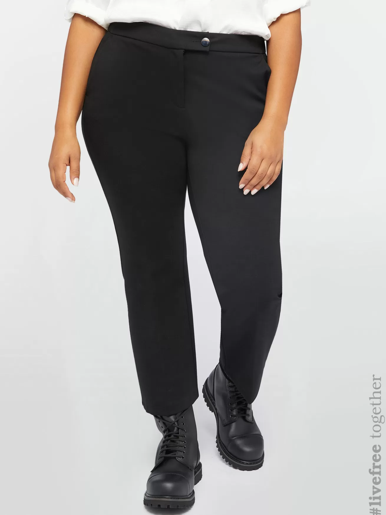 Store Fiorella Rubino Pantaloni Kick Flare In Viscosa LENZING™ ECOVERO™ Nero