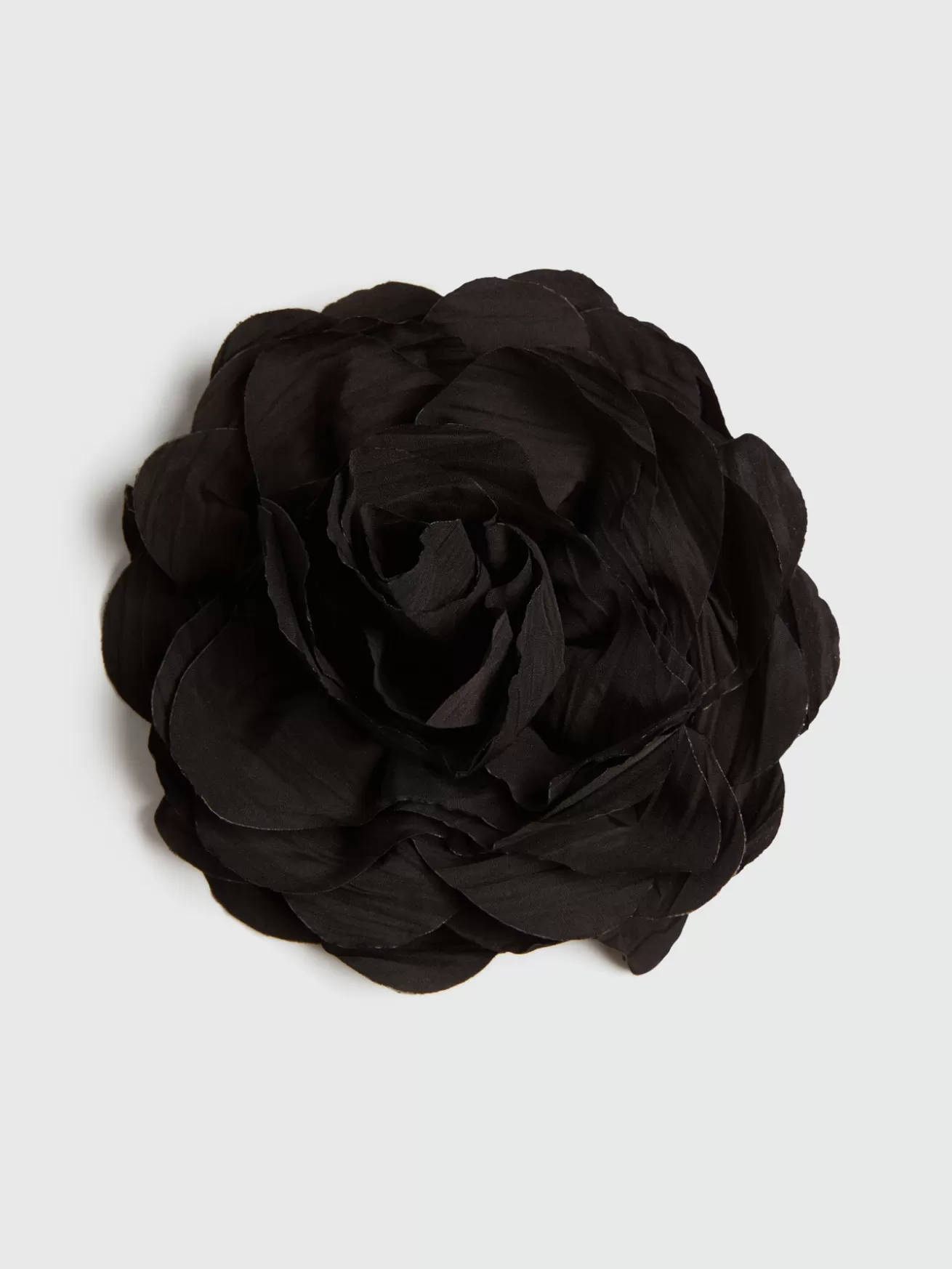 Sale Fiorella Rubino Spilla In Tessuto A Forma Di Fiore Nero