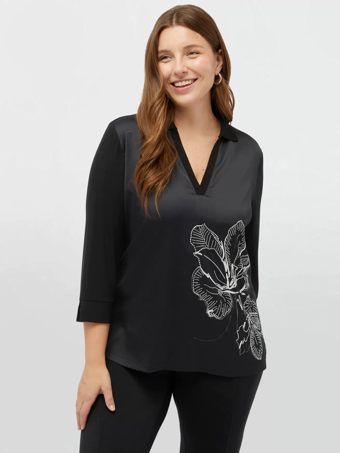 Cheap Fiorella Rubino T-shirt Con Fiore Davanti Nero