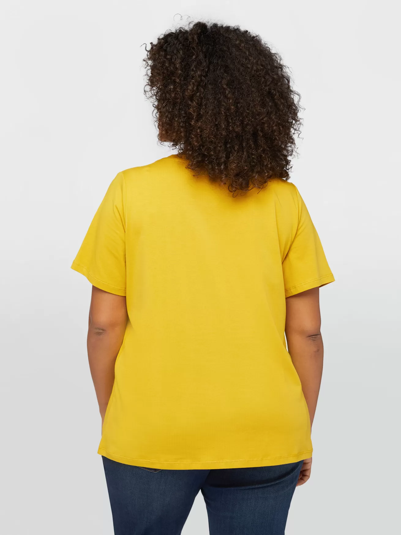 Clearance Fiorella Rubino T-shirt Con Stampa E Strass Giallo