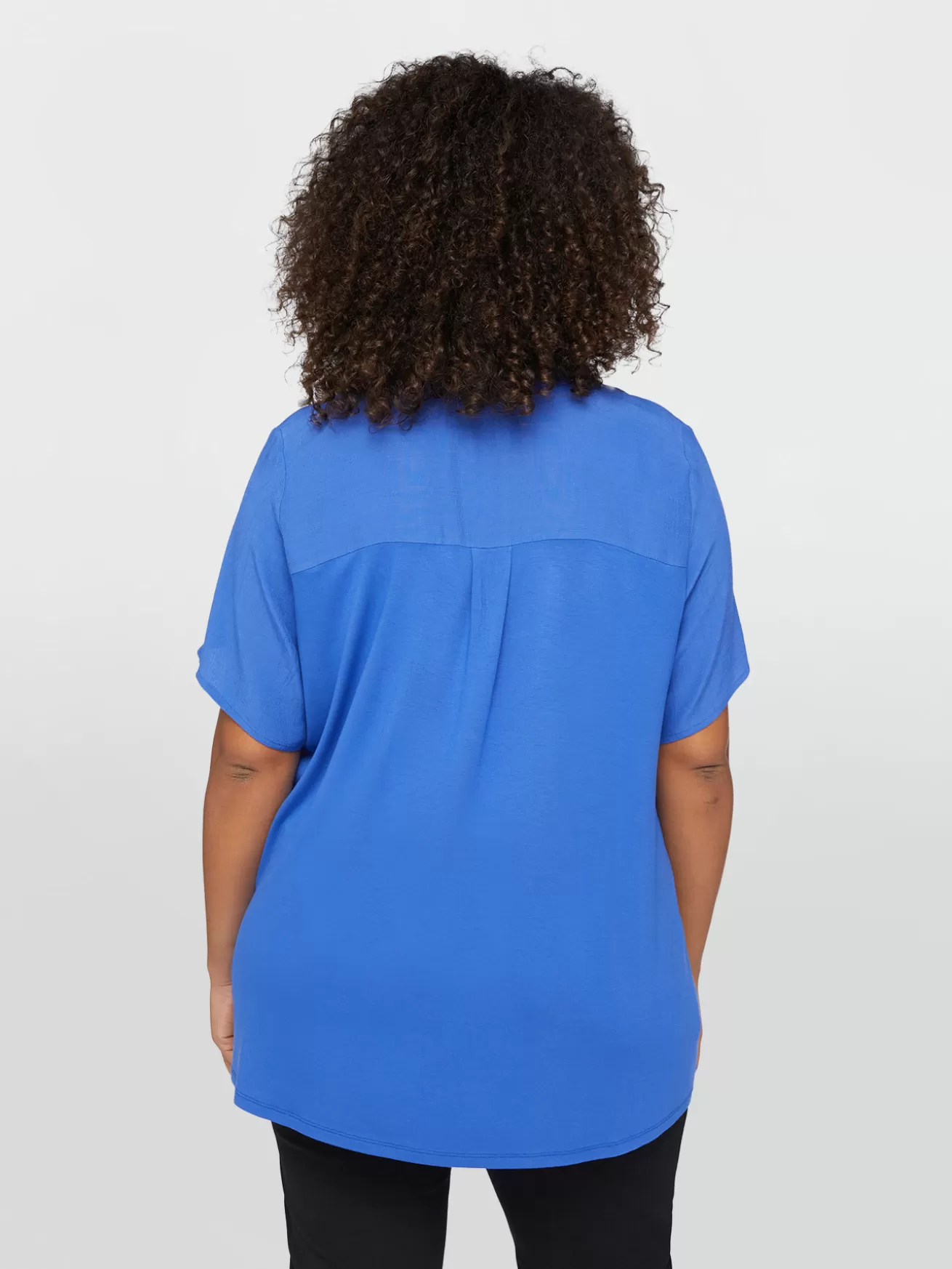 Best Sale Fiorella Rubino T-shirt In Viscosa LENZING™ ECOVERO™ Con Ricamo Bluette